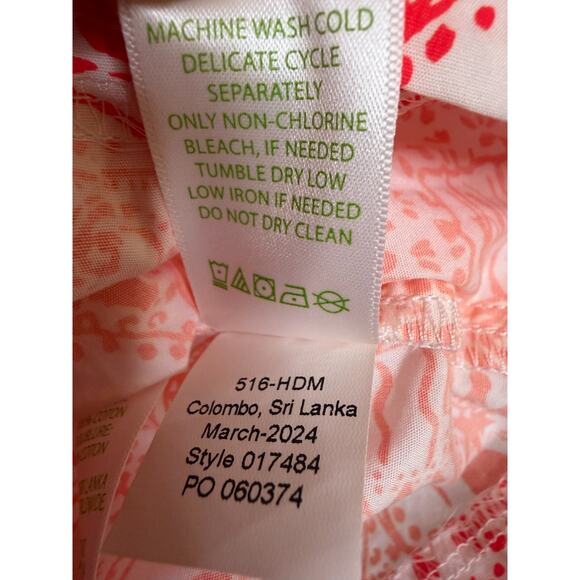 Lilly Pulitzer Sz 10 Skort Red White Seashell Print Preppy Vacation Summer - Picture 3 of 7